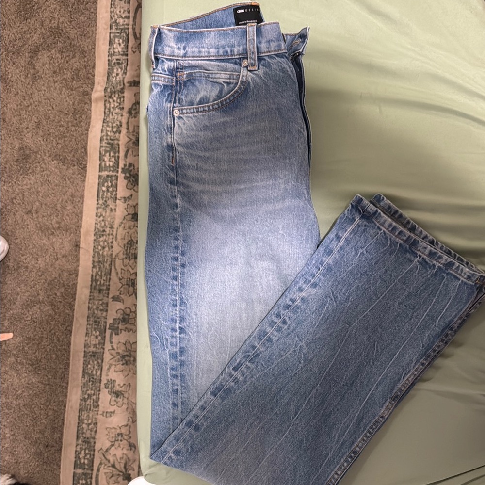 ASOS Blue Straight Leg Jeans